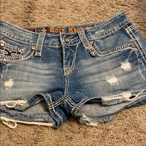 Rock Revival Light Jean Shorts